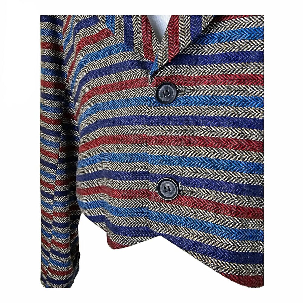 Tulle by Anthropology Tulle Striped Blazer/Jacket Size S - Picture 3 of 7